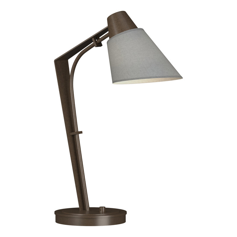 Reach 21.9" Desk Lamp, Flax, Bronze