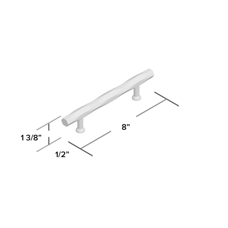 Tribeca 6" Center to Center Bar Pull, 3.5", Flat Black
