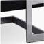 Table basse noire brillante et chromée avec plateau relevable-1957019973