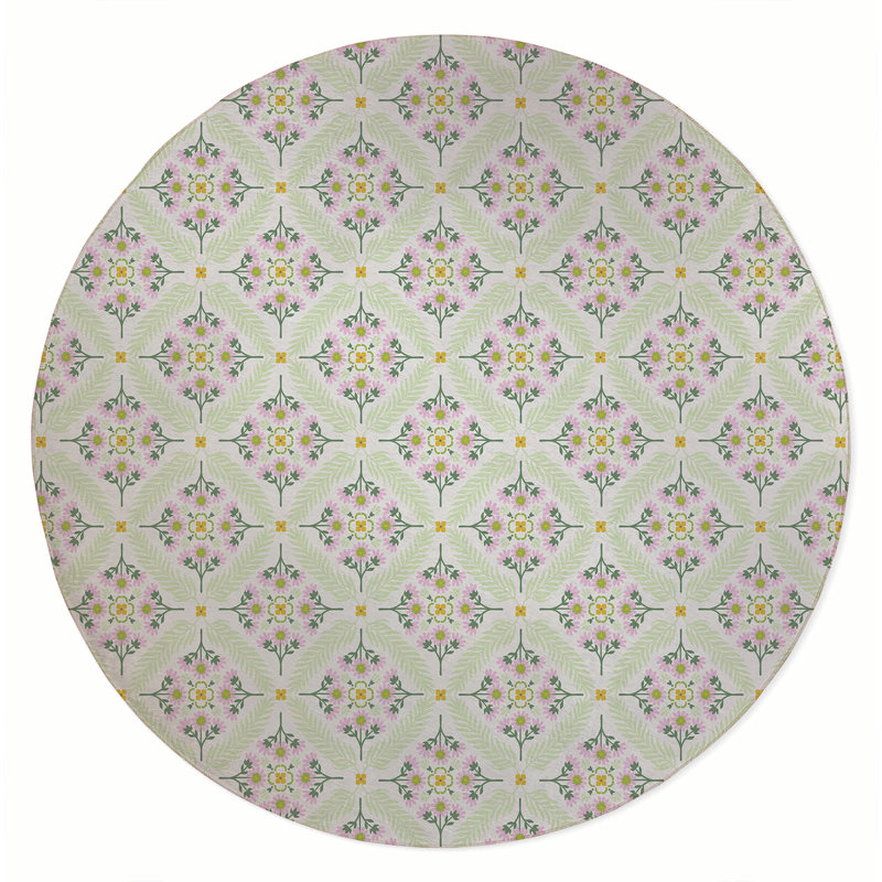 Eden Outdoor Rug, Round 5'