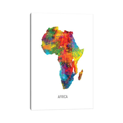 " Africa Map " by Michael Tompsett