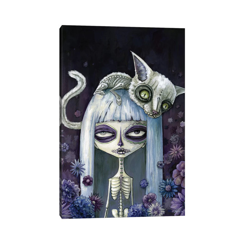 Felina De Los Muertos by Megan Majewski - Wrapped Canvas Gallery-Wrapped Canvas Giclée, 30.48cm H x 20.32cm W