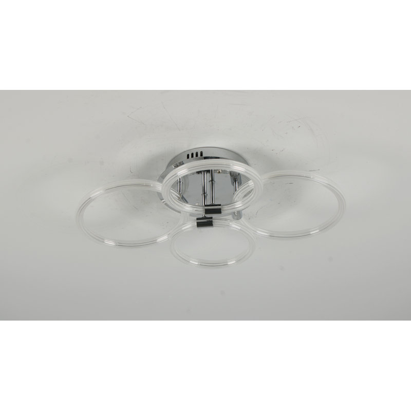 Modern LED Ceiling Light with Dimmable Remote for Various Rooms