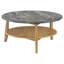 Ensemble de tables basses rondes 2 pièces Wessling - gris et naturel-996008280-996008281-996008285