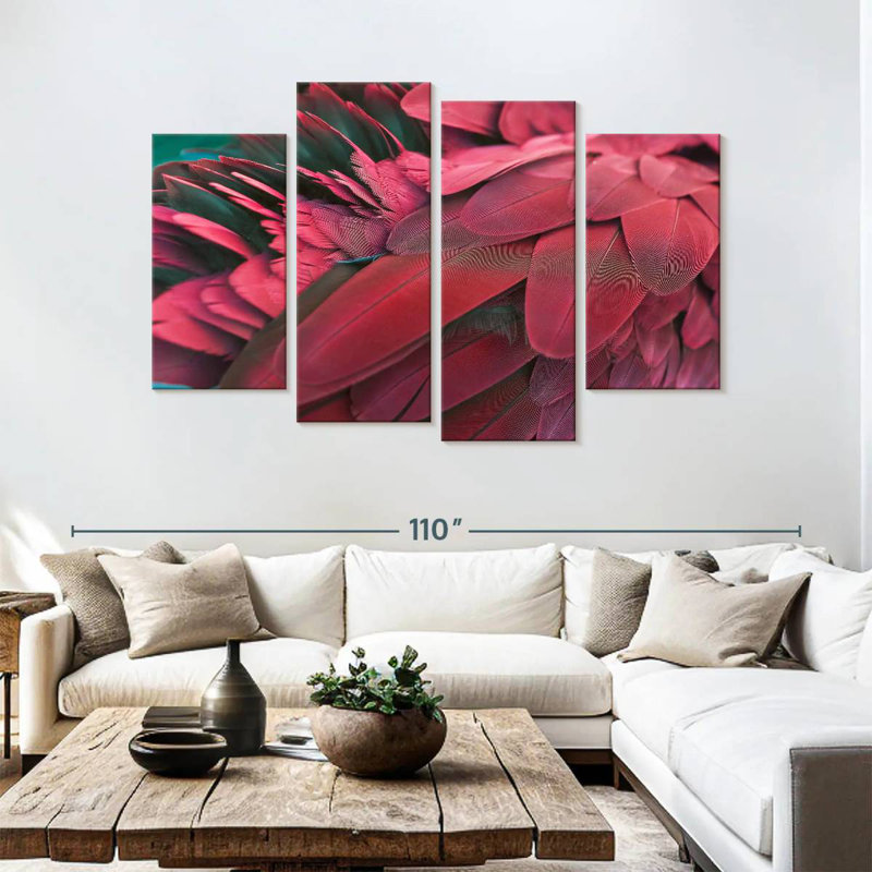Brampt Feather, 54" H x 84" W