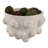Decorative Bowl Pottery Paper Mache Textured Exterior Casual Boho Style For Home Office Bedroom Living Room - 6" White