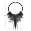 13 po x 3 po x 18 po, décoration murale de style tribal en bois brun avec collier perlé