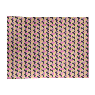 Tapis rose clair/jaune foncé skyscrapers