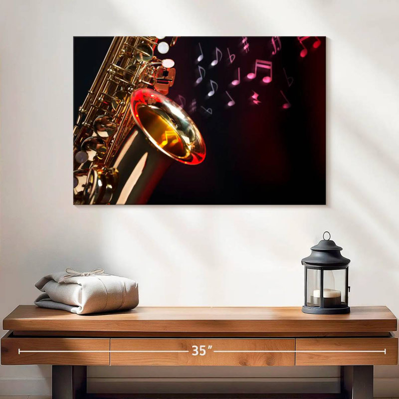 Notes de musique pour saxophone Abarca, H 16 po x l 24 po