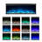3-Sided View Simulated Electric Fireplace - Wood Grain Finish, 12-Color Flame, Dual Power & Bottom Storage-1500609678-1499455763