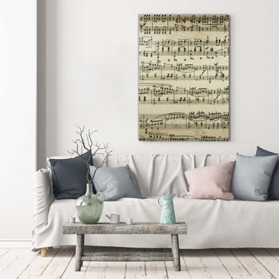 Sheet Music - Wrapped Canvas Print