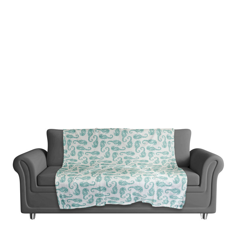 Hand Woven Throw Blanket, Teal