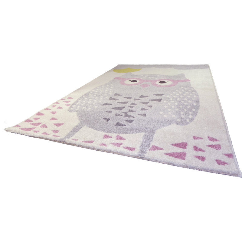 Caton Polypropylene Pink/Grey Indoor Rug