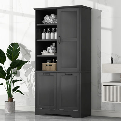 Bathroom Storage Cabinet with Doors and Drawers