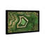 «Green Emerald Abstract Geode Glam», reproduction d'art moderne encadrée pour le bureau-68786441-68786447
