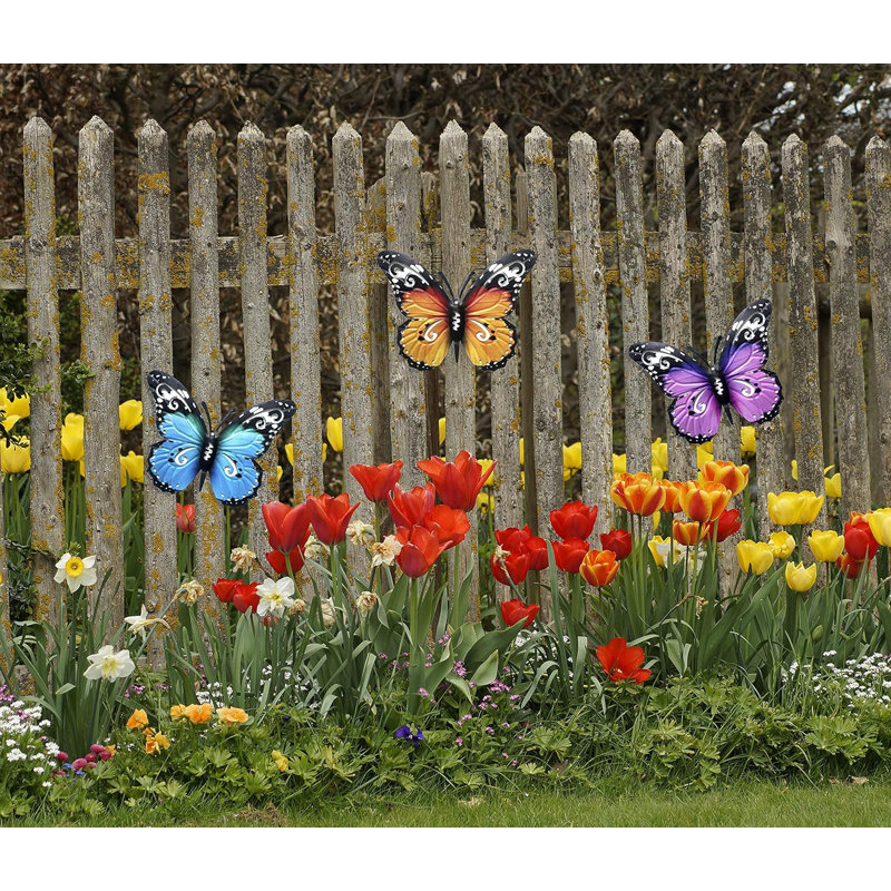 Metal Wall Decor, Blue/Yellow/Purple