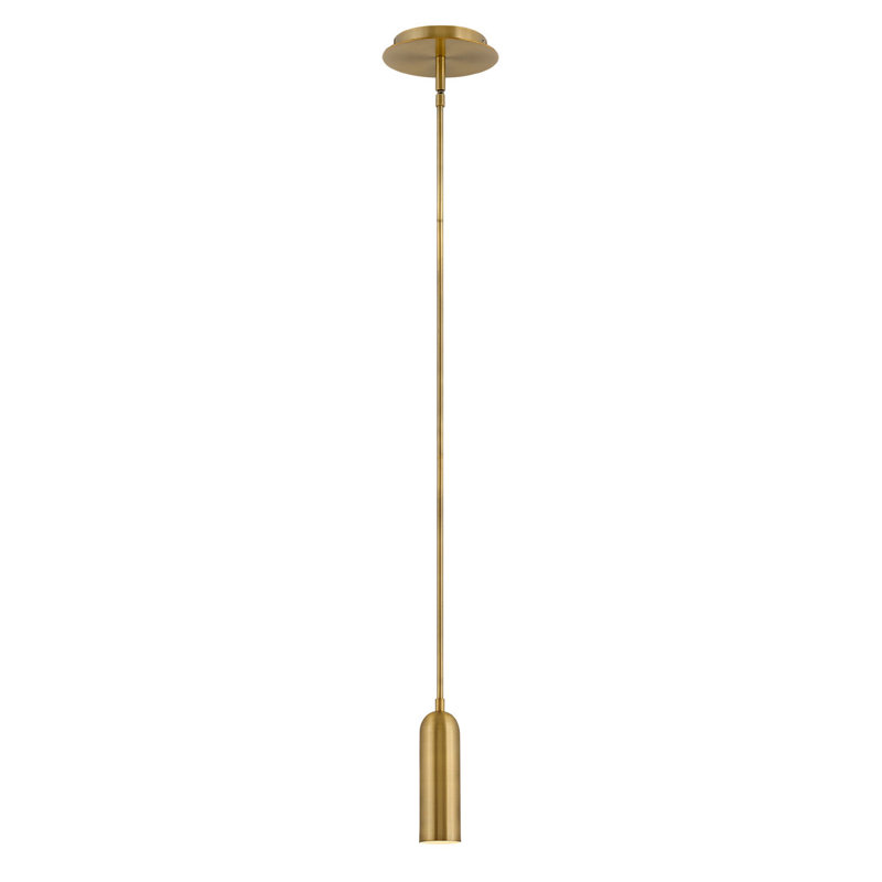 Jax 1 - Light LED Pendant, Heritage Brass