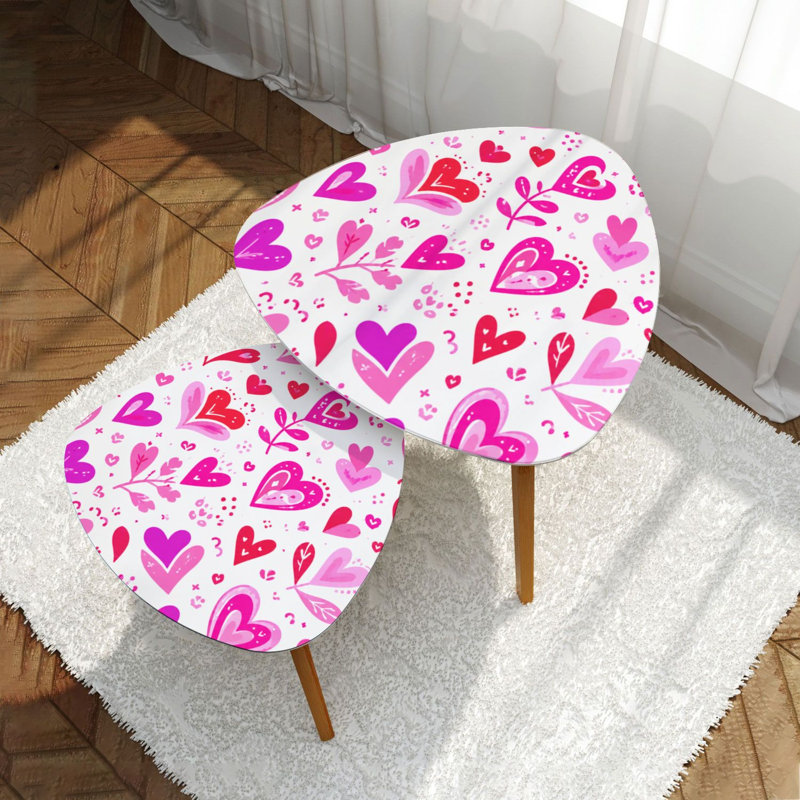 Ensemble de 2 tables basses gigognes Triangle