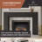 Sabine Contemporary Wood Fireplace Mantel Surround 48" x 42" Opening - 72" x 54" Overall - Unfinished Maple-557557858-557557857