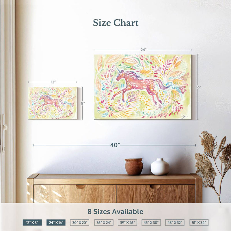Ashelle Unicorn Dreams, 16" H x 24" W