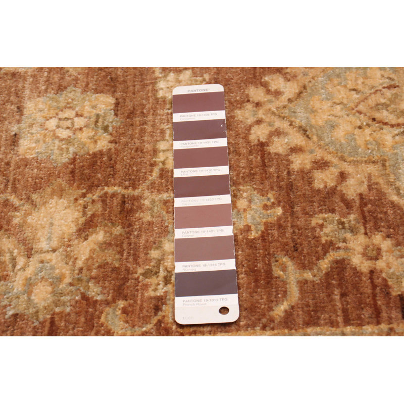 Tapis unique brun de 2 pi 6 po x 10 pi Adesha