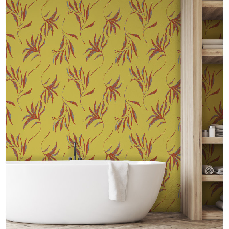 Yuki Osada Floral Wallpaper Double Roll, Tahiti Sunset