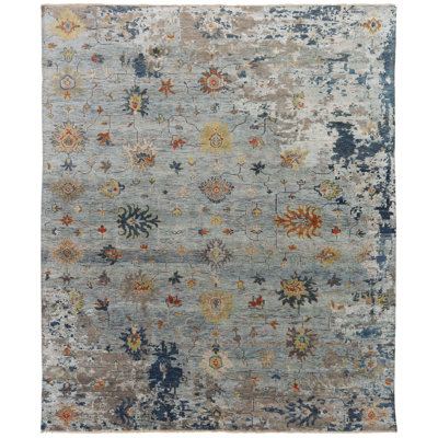 Johannes Misty Petal Hand-Knotted Area Rug