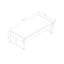 Jaziya Sled Coffee Table with Storage