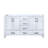 White Double Bath Vanity 60 In. W X 22 In. D-117978852
