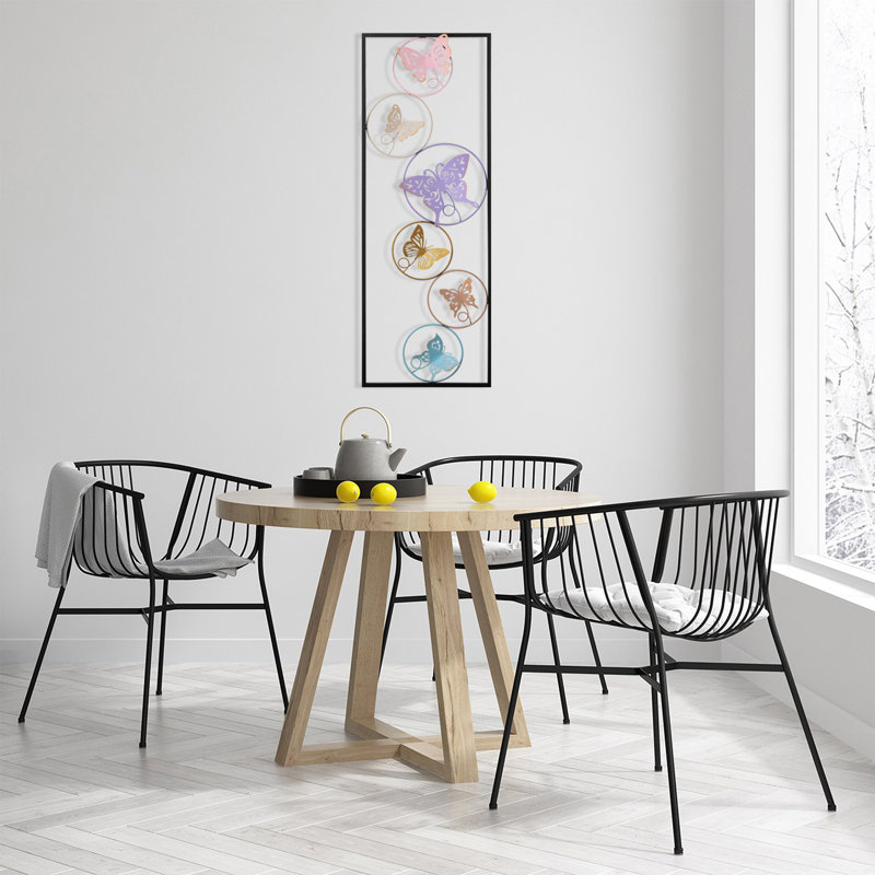 Hand-Painted Decorative Metal Accessory, 12.6 x 2.0 x 35.4 inches | 100% Metal, Thickness: 0.03 inches | Unique Finish with Color Variations | Perfect for Home Decor & Stylish Accents in Any Room