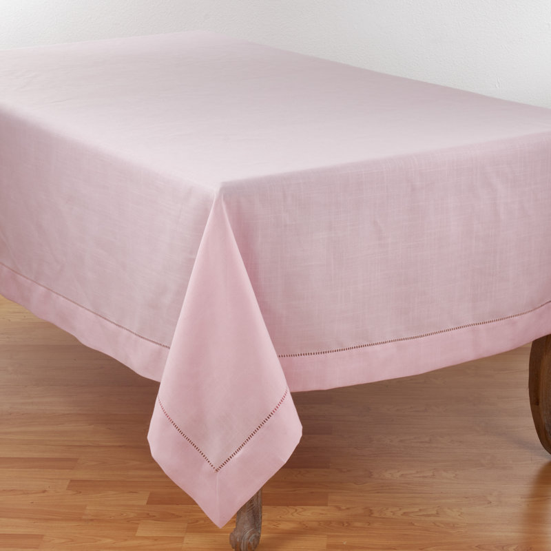 Polyester Tablecloth, Pink, 90" L x 90" W