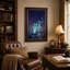 Toile brillante «Papillons lumineux et étoiles filantes»-407640569