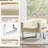 Rosetta Glam Armchair With Metal Legs-2000868417