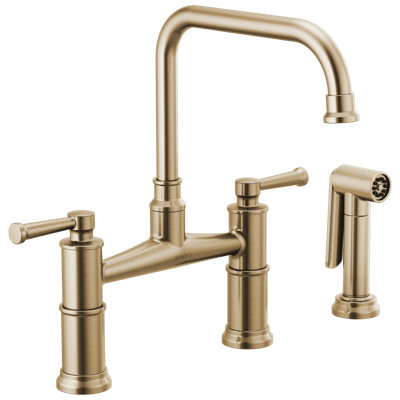 Artesso® Bridge Faucet With Side Sprayer