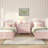 Charlotte 4 Drawer Dresser, Blossom Pink-1961826673