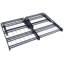 Porte-matelas pour grand lit, métal, support de lit contemporain à finition noire, acier, finition, pliable, capacité de 750 lb