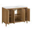 Benita 48" Rattan and Oak Bathroom Vanity