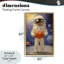 Astronaute tenant un cadre flottant en forme de cœur, design par Angie Hawke-351926794-351926798