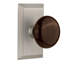 Studio Plate with Brown Porcelain Door Knob-1306279487