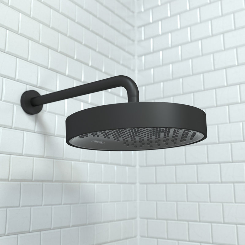Hansgrohe Rainfinity Shower Head 250 1-Jet, 2.5 GPM, Matte Black