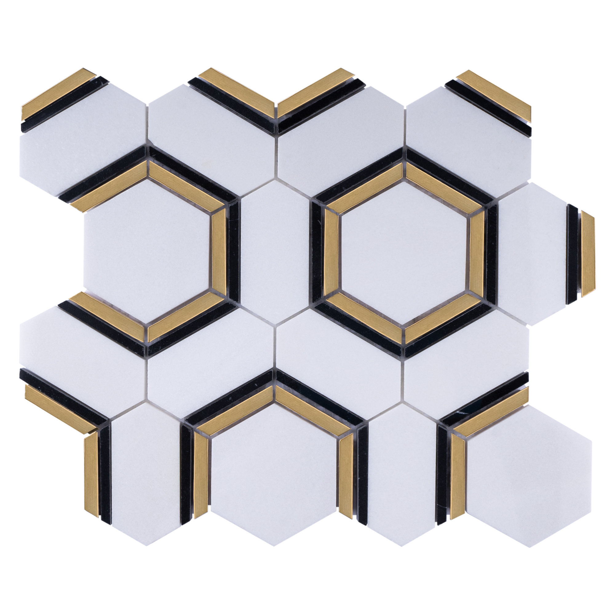 10x Or Bordures Mosaïque Borde Structure Martelé