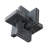 Ivy Bronx Walton Medium Marble And Brass Knot, Black-107086703