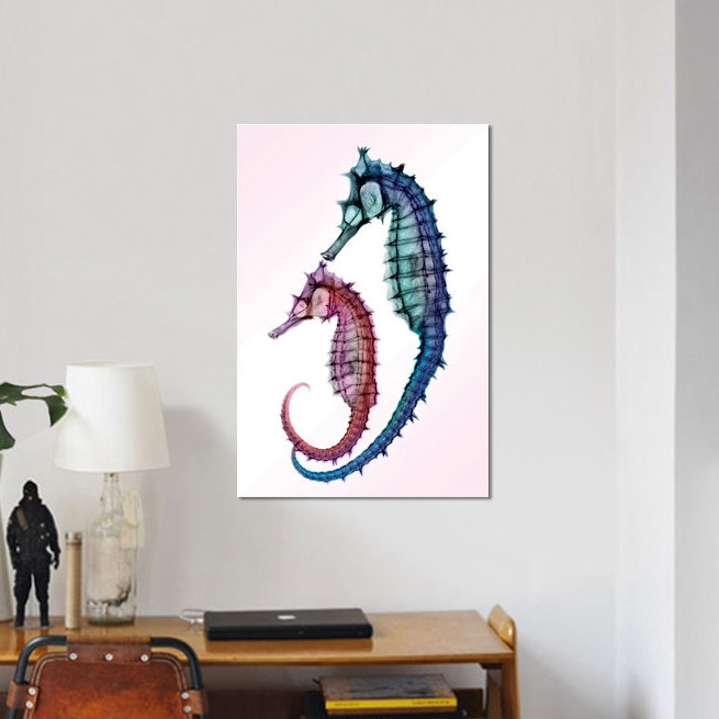 «Seahorse», impression sur toile, H 26 po x l 18 po x P 1,5 po, Toile tendue, Pas de tapis