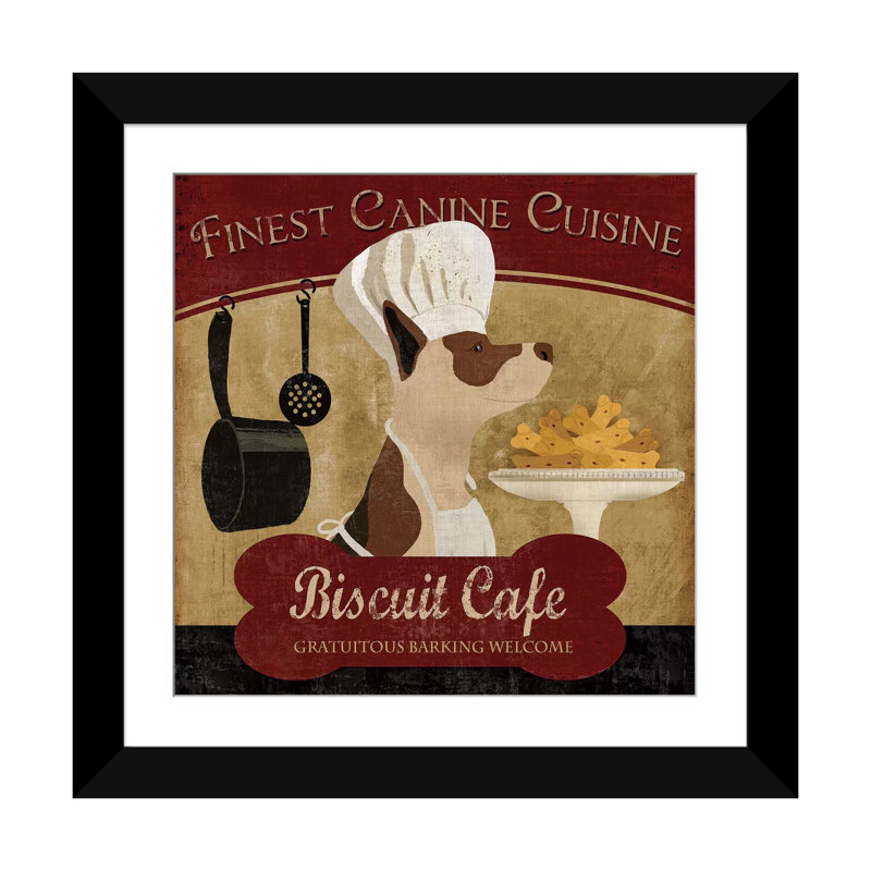 «Biscuit Café» par Conrad Knutsen - Reproduction giclée sur toile tendue avec châssis, H 16 po x l 16 po x P 1 po, Blanc