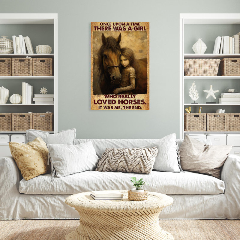 "Andreino Who Really Loved Horses 1", impression sur toile, H 14 po x l 11 po x P 1,25 po