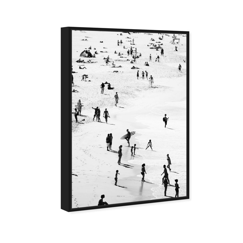Nautical And Coastal Best Coast, Coastal Black Print by Oliver Gal, Black Floater Framed, 46" H x 31" W