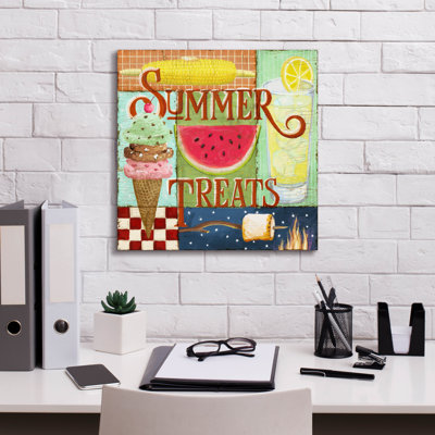 «Summer Treats» par Art Licensing Studio, art mural sur toile