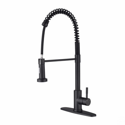 Pull Down Single Handle Spring Kitchen Faucet