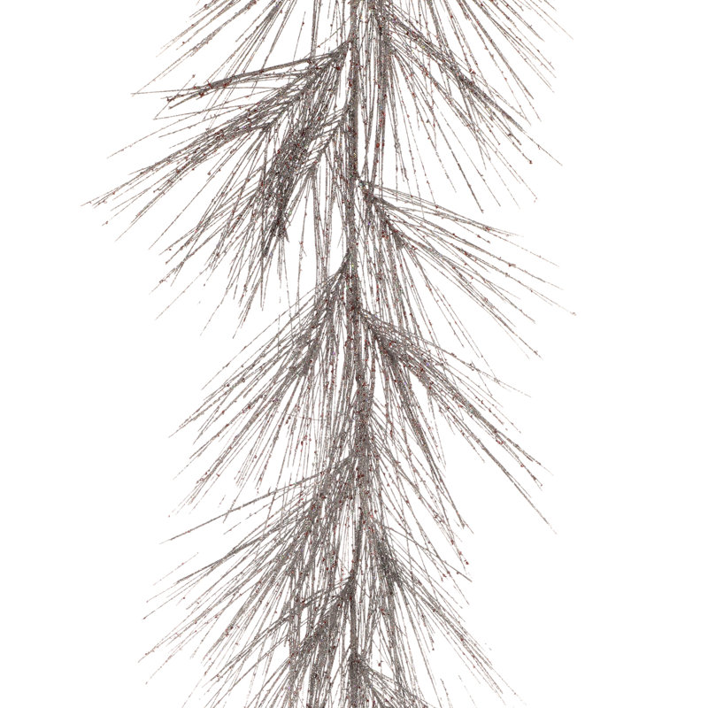 48" Glitter Long Needle Pine Garland