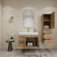 Ensemble de meuble-lavabo simple mural 35,4 "-70381331